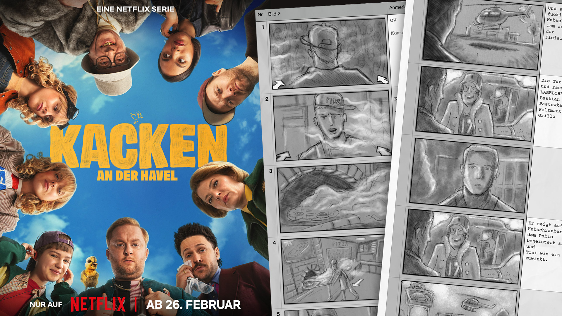 KACKEN AN DER HAVEL – Storyboards